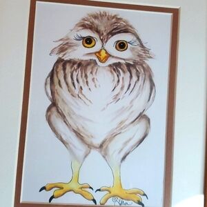 NWOT Owl Watercolor (print‎ copy)